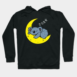 Koala Sleeping on the moon Hoodie